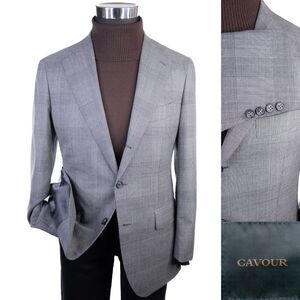 CAVOUR Italian Wool Gray Blazer | EU 48 / US 38R Slim Fit | Bemberg Lined